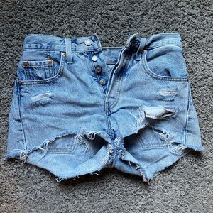Levi’s Distressed Jean Shorts
